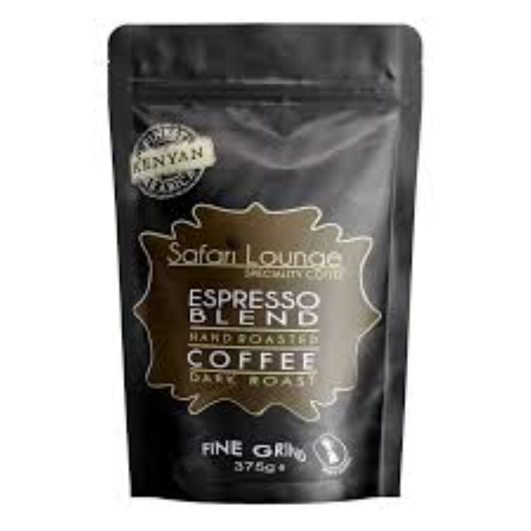 SAFARI LOUNGE ESPRESSO COFFEE FINE GRIND 375G
